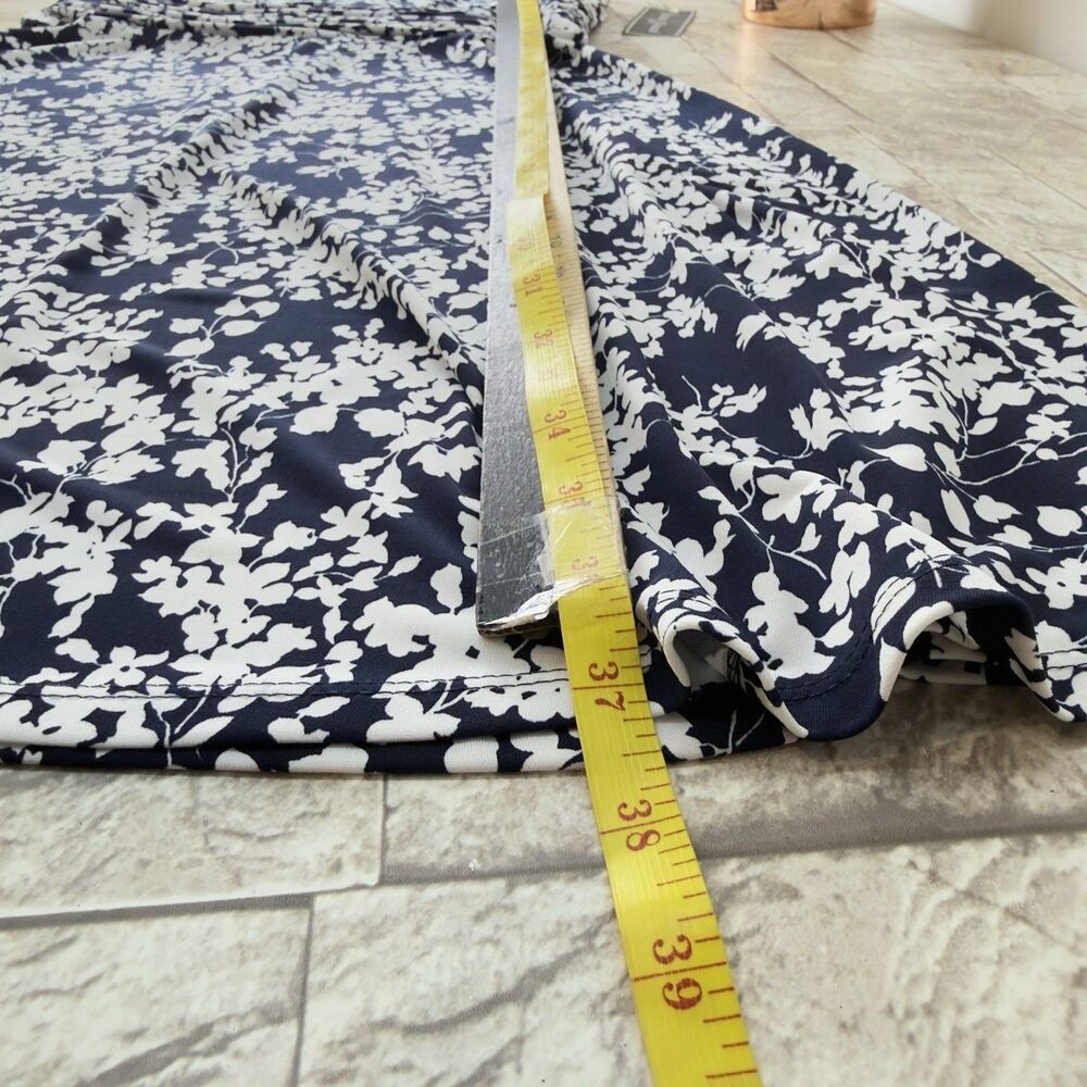 New Lot 2 Jessica Howard Women Navy Dress Size 10 Petite Flowers Blue - Picture 6 of 16